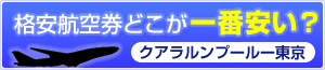 格安航空券どこが一番安い?